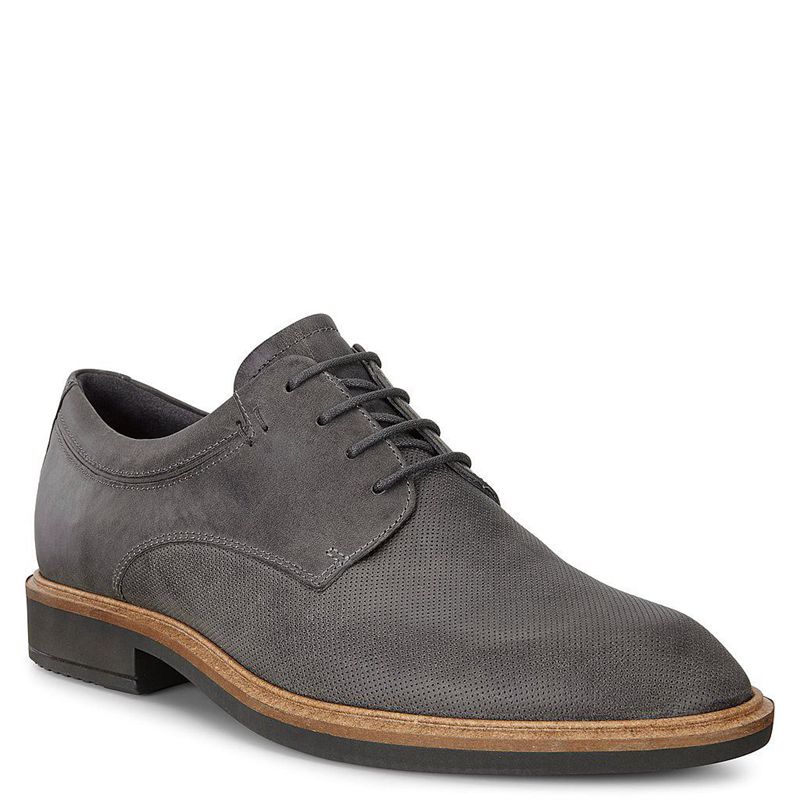 Men Business Ecco Vitrus Ii - Derby Black - India QZPNRA436